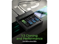  ICY BOX 4 bay Clone and DockingSation Dockningsstation och USB-hub