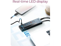 ICY BOX 9-i-1 HUB Dockningsstation och USB-hub
