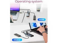 ICY BOX 9-i-1 HUB Dockningsstation och USB-hub