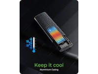 Icy Box M.2 NVMe & SATA M.2 SSD Kapsling Externa Chassi