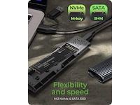 Icy Box M.2 NVMe & SATA M.2 SSD Kapsling Externa Chassi