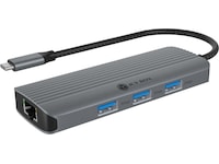 ICY BOX 6-i-1 Travel Docking Dockningsstation och USB-hub