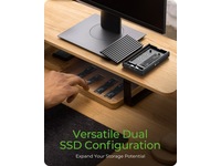 Icy Box 2 bay M.2 PCIe NVMe-kabinett Externa Chassi