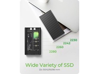 Icy Box 2 bay M.2 PCIe NVMe-kabinett Externa Chassi