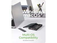 Icy Box 2 bay M.2 PCIe NVMe-kabinett Externa Chassi