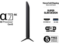 LG 43" NANO80 AI 4K NanoCell Smart TV (2025) + Soundbar  20 - 49 tums TV