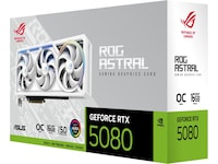 Asus ROG Astral GeForce RTX 5080 OC (vit) Grafikkort