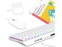 Raspbery Pi 500+ Desktop Kit (vit) Integrerad CPU