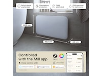 Mill Invisible Smart WiFi Gen 4 panelradiator 700W 2-pack (vit) Panelelement