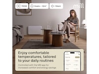 Mill Invisible Smart WiFi Gen 4 panelradiator 700W 2-pack (vit) Panelelement
