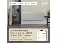 Mill Invisible smart WiFi gen 4 panelradiator 2000 W 2-pack Panelelement