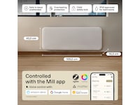 Mill Invisible smart WiFi gen 4 panelradiator 2000 W 2-pack Panelelement