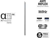LG 83" G5 AI 4K OLED Smart TV (2025) + Soundbar Över 80 tums TV