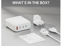 4smarts 100W GaN Flex Pro Travel Edition Laddare (vit) Batteri och laddare