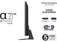 LG 86'' NANO81 NanoCell AI 4K Smart TV (2025) Över 80 tums TV