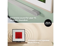 Samsung The Frame Pro 75" LS03FW + ram Beige Wood 60 - 69 tums TV