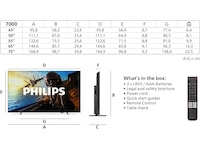 Philips 75" PUS7000/12 4K LED Smart TV (2025) + soundbar 60 - 69 tums TV