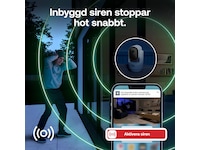 Arlo Essential 3 HD PTZ inomhus övervakningskamera 2-pack Övervakningskamera