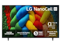 LG 75" NANO80 AI 4K NanoCell smart-TV (2025) + soundbar 60 - 69 tums TV