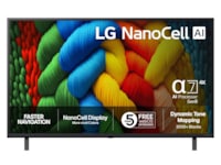 LG 43" NANO80 AI 4K NanoCell smart-TV (2025) + soundbar 60 - 69 tums TV