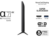 LG 43" NANO80 AI 4K NanoCell smart-TV (2025) + soundbar 60 - 69 tums TV