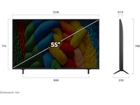 LG 55" NANO80 AI 4K NanoCell smart-TV (2025) + soundbar 60 - 69 tums TV