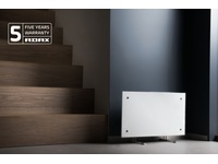 Adax Clea WiFi panelradiator glas 1000W, 2-pack (vit) Panelelement