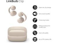 Sony LinkBuds Clip öppna öronsnäckor (gråbeige) Hörlurar