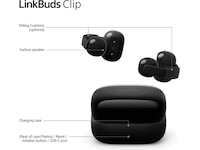Sony LinkBuds Clip öppna hörlurar (svart) Hörlurar