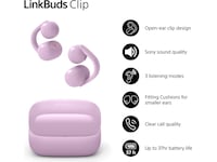 Sony LinkBuds Clip öppna hörlurar (lavendel) Hörlurar