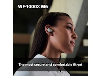 Sony WF-1000XM6 trådlösa öronproppar med brusreducering (svart) In-ear hörlurar