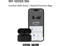 Sony WF-1000XM6 trådlösa öronproppar med brusreducering (svart) In-ear hörlurar