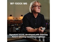 Sony WF-1000XM6 trådlösa öronproppar med brusreducering (Platinum Silver) In-ear hörlurar