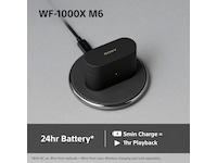 Sony WF-1000XM6 trådlösa öronproppar med brusreducering (Platinum Silver) In-ear hörlurar