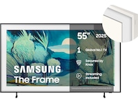 Samsung 55" The Frame LS03FA QLED 4K smart-TV (2025) + vit ram 50 - 59 tums TV