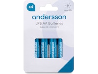 Andersson AA batteri, 2x4-pack Batterier för allmänt bruk