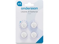 Andersson CR2016 litiumbatteri, 2x4-pack Batterier för allmänt bruk