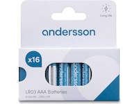 Andersson AAA batterier, 2x16-pack Batterier för allmänt bruk
