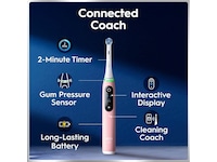 Oral-B iO6 elektrisk tandborste (rosa) Tillbehör till tandvård