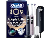 Oral-B iO9 elektrisk tandborste duo-paket (svart och rosa) Tillbehör till tandvård
