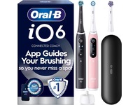Oral-B iO6 elektrisk tandborste (svart och rosa) Tillbehör till tandvård