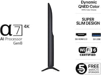 LG 43'' QNED7E AI 4k 43QNED7EA6B (2025) + soundbar 20 - 49 tums TV