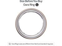 Oura Ring 4 Smart Ring str. 10 (roseguld) -B-Grade Demo tillbehör till mobiler & smartwatches