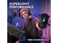 Logitech G305 X SUPERLIGHT Trådlös Spelmus (svart) Gamingmus