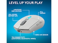 Logitech G305 X SUPERLIGHT Trådlös Spelmus (vit) Gamingmus