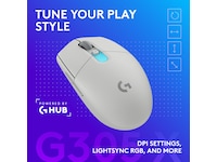 Logitech G305 X SUPERLIGHT Trådlös Spelmus (vit) Gamingmus