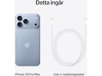 iPhone 18 Pro Max 256GB (glacier) Mobiltelefoner