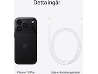 iPhone 18 Pro 256GB (svart) Mobiltelefoner