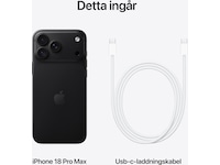 iPhone 18 Pro Max 2TB (svart) Mobiltelefoner