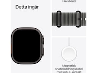 Apple Watch Ultra 4 GPS + LTE 49mm titan (svart) Smartwatches